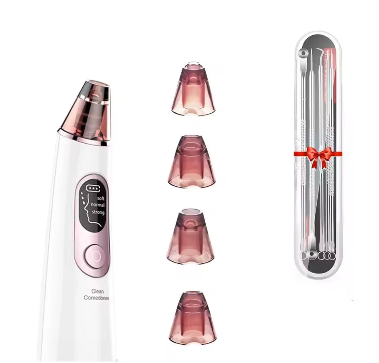 Limpiador Facial Eléctrico de Poros – Eliminador de Puntos Negros Recargable