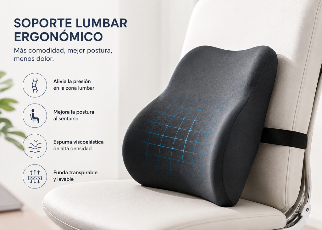 Cojín Lumbar Ergonómico