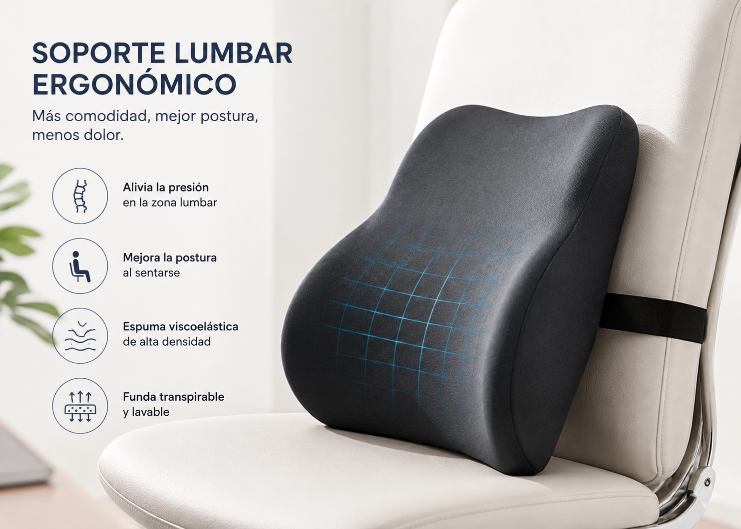 Cojín Lumbar Ergonómico