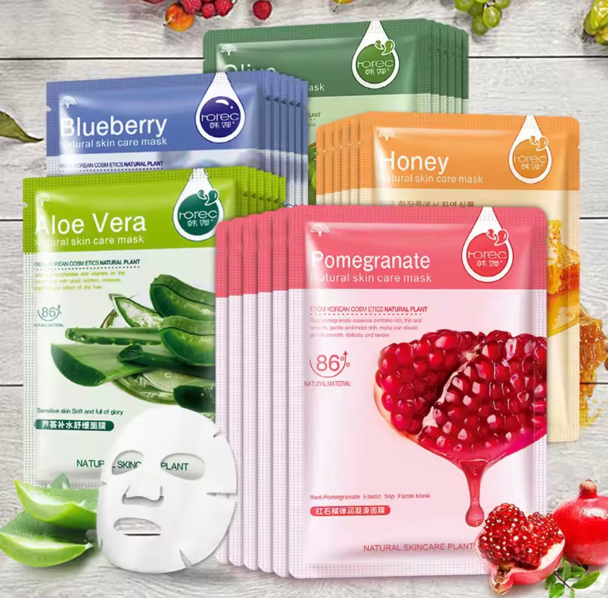 Pack de 30 Mascarillas Faciales Hidratantes | Velyra Life