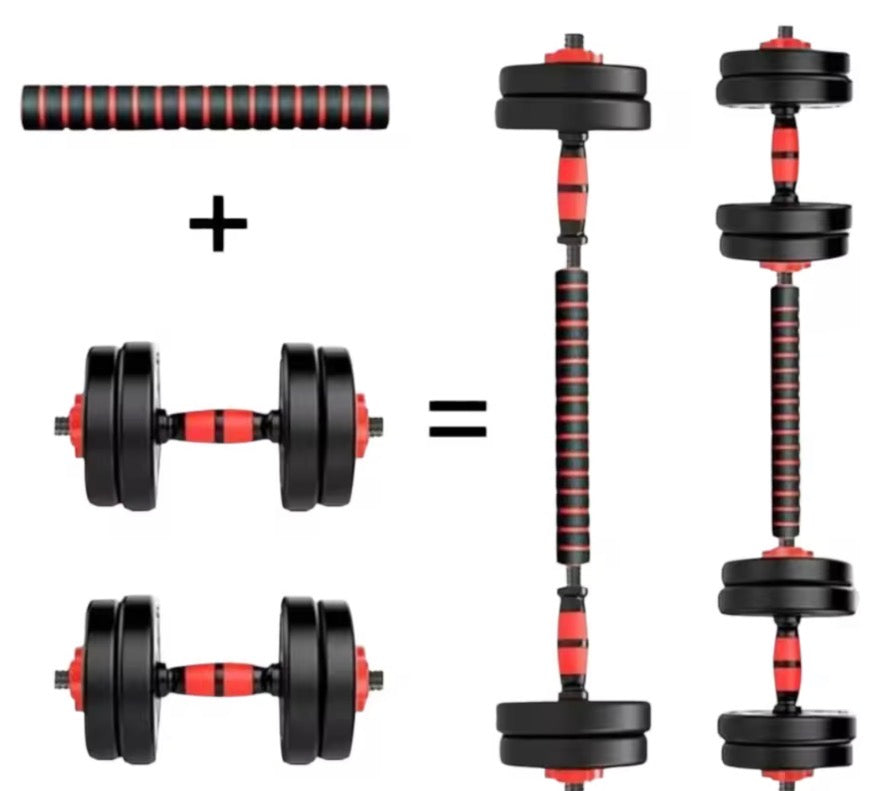 Mancuernas ajustables - convertibles en barra